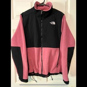 The North Face zip up Denali jacket, pink, XL